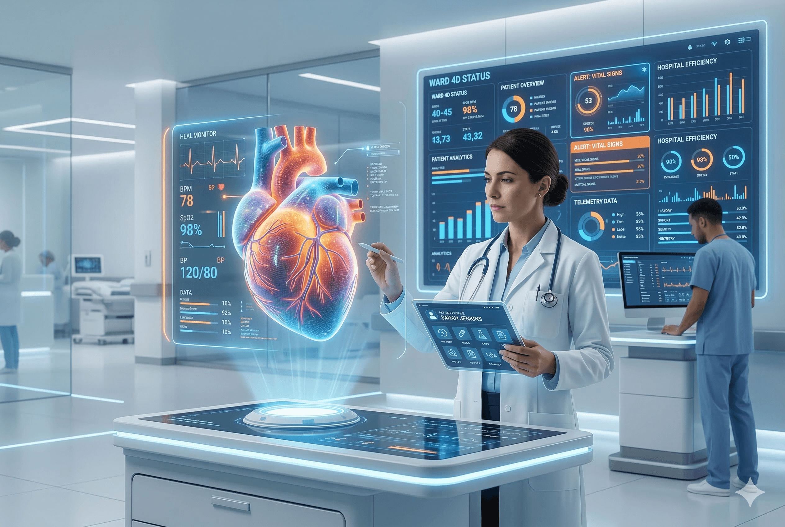 Healthcare IT Solutions Illustration